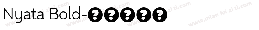 Nyata Bold字体转换